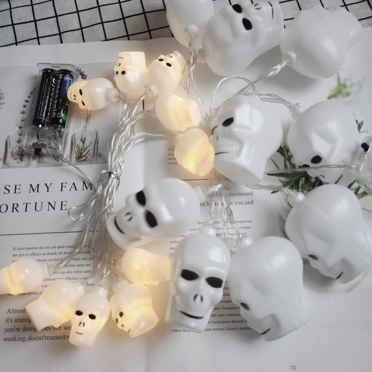 Halloween LED String Lights with Pumpkin Skull Ghost Designs - product details