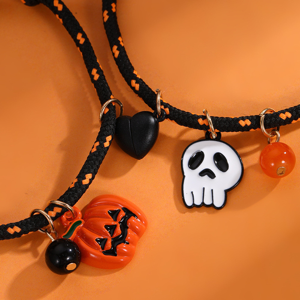Halloween Magnetic Couple Woven Bracelet - product details