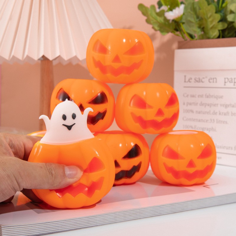 Halloween Pumpkin Squeeze Fidget Toy - product details