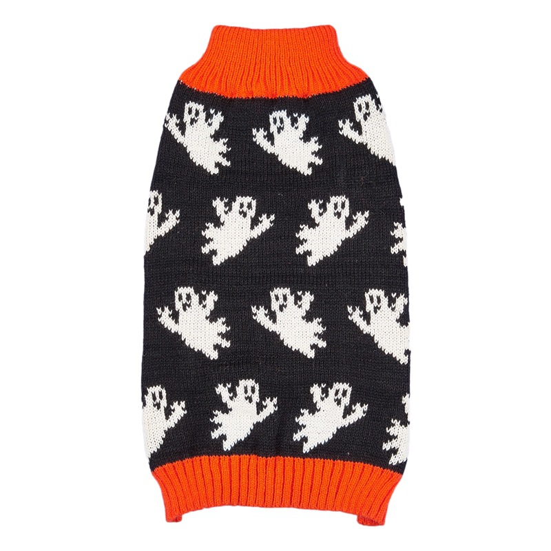 Halloween Pumpkin Knit Pet Sweater - Acrylic - product details