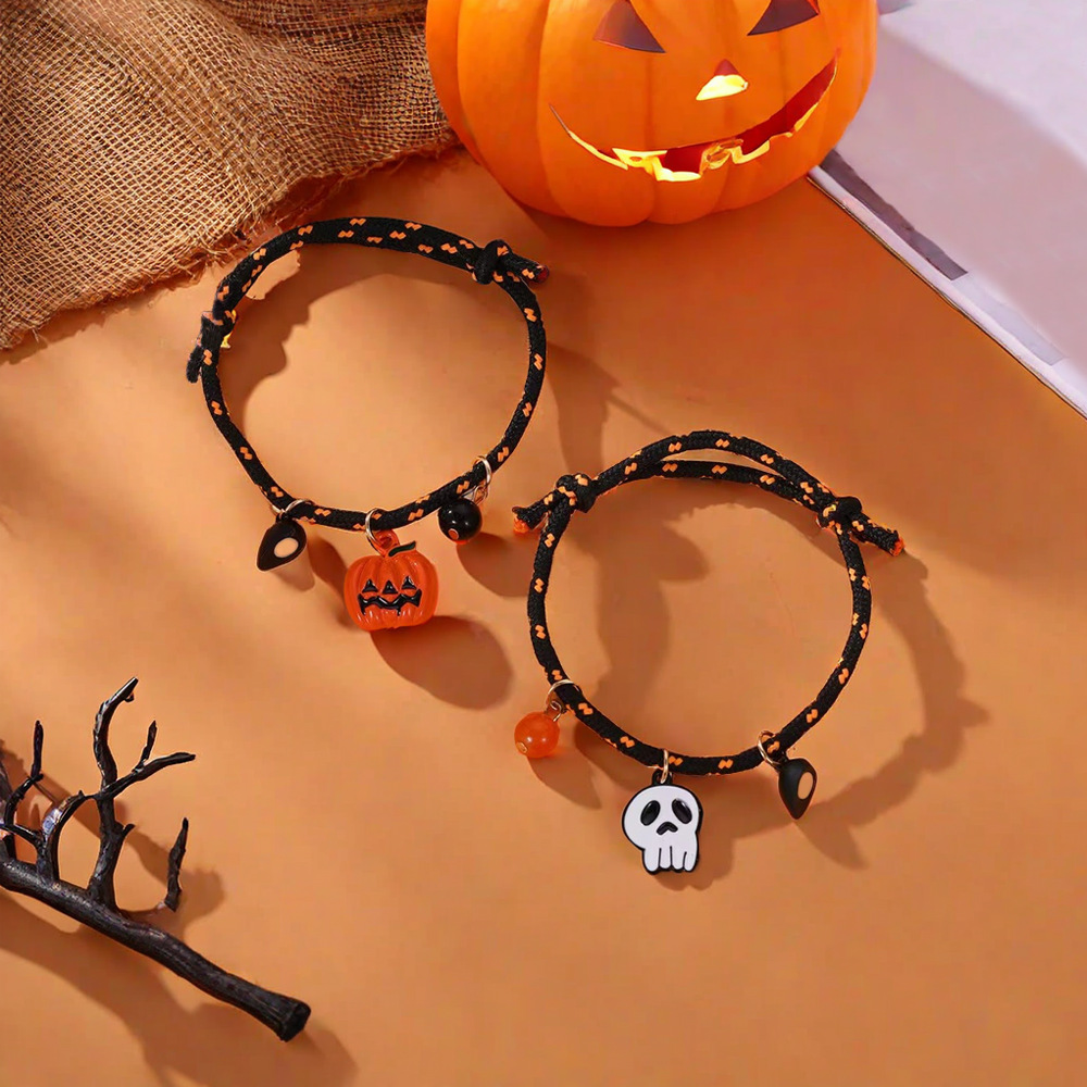 Halloween Magnetic Couple Woven Bracelet - product details