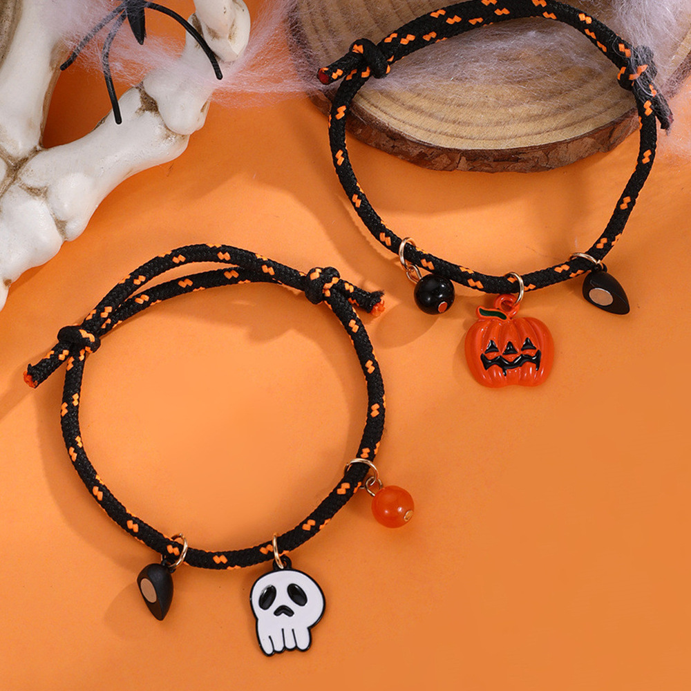 Halloween Magnetic Couple Woven Bracelet - product details