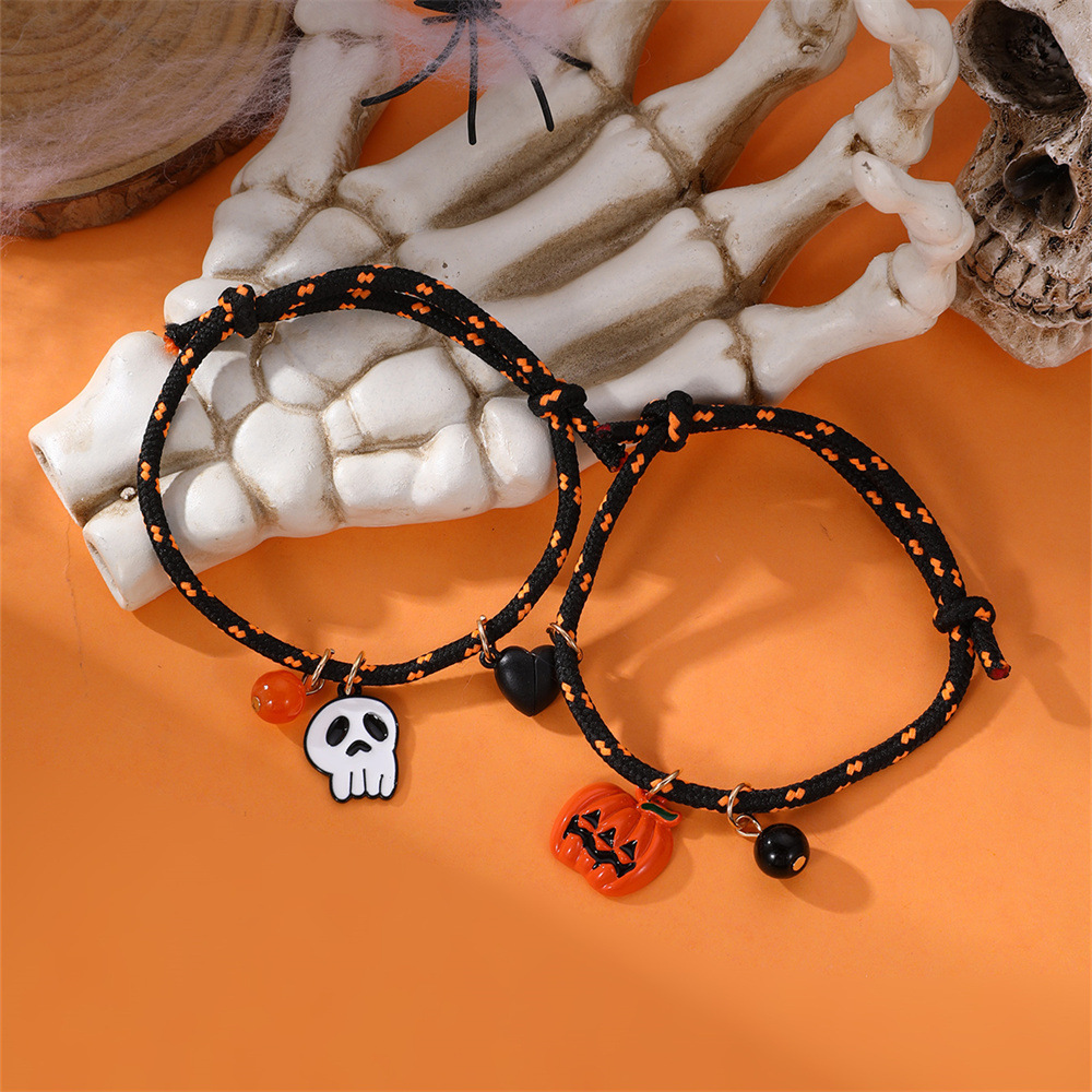 Halloween Magnetic Couple Woven Bracelet - product details