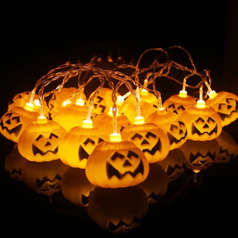 Halloween LED String Lights with Pumpkin Skull Ghost Designs - product details