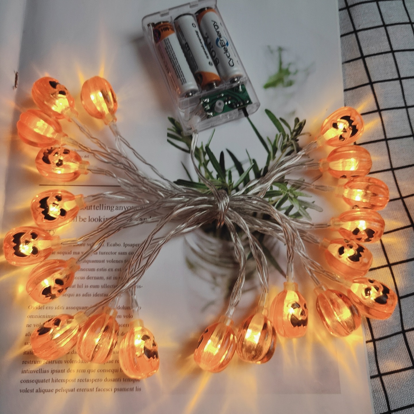 Halloween LED String Lights with Pumpkin Skull Ghost Designs - product details