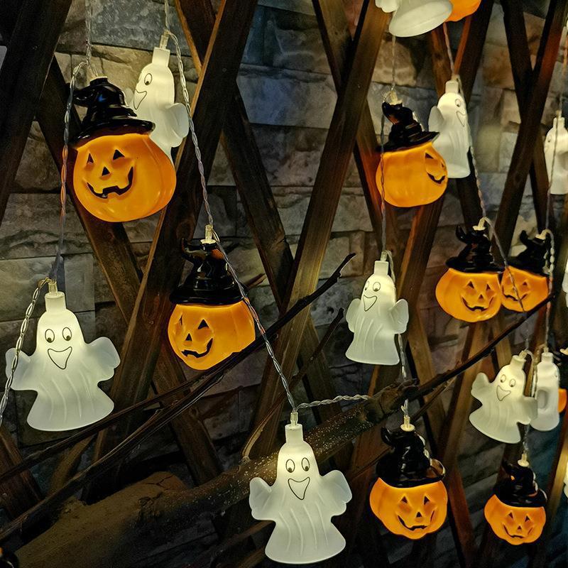 Halloween LED String Lights with Pumpkin Skull Ghost Designs - product details