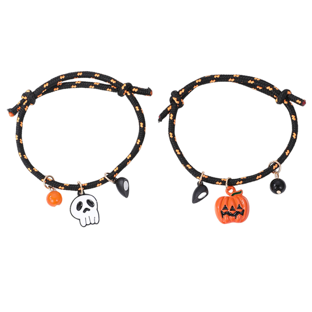 Halloween Magnetic Couple Woven Bracelet - product details