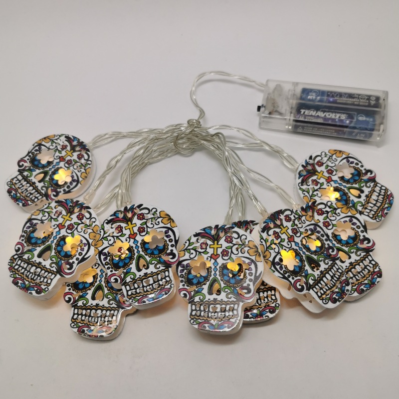 Halloween LED String Lights with Pumpkin Skull Ghost Designs - product details
