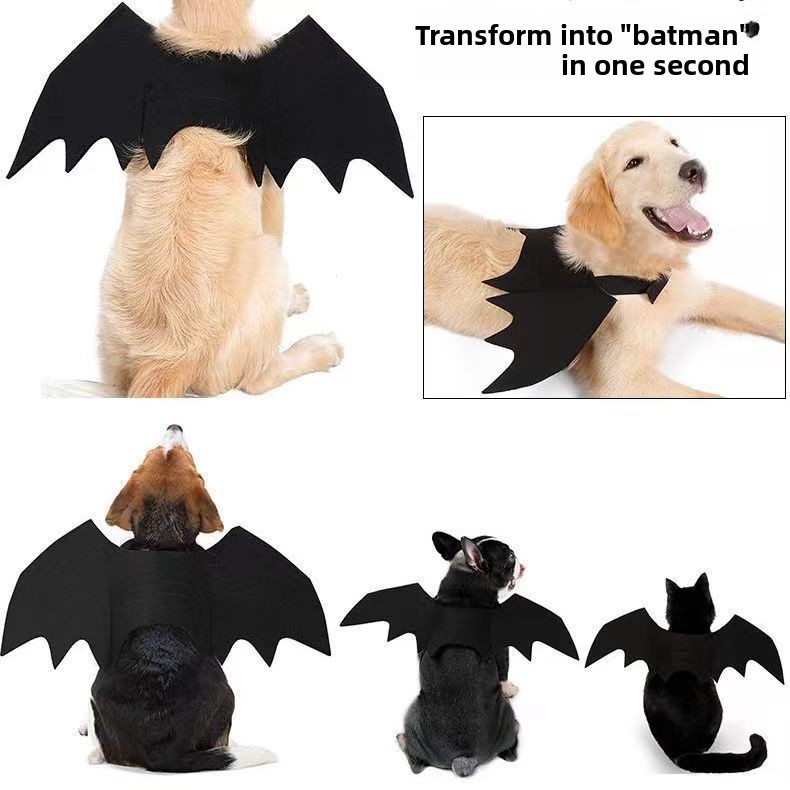 Pet Halloween Bat Wings Costume - product details
