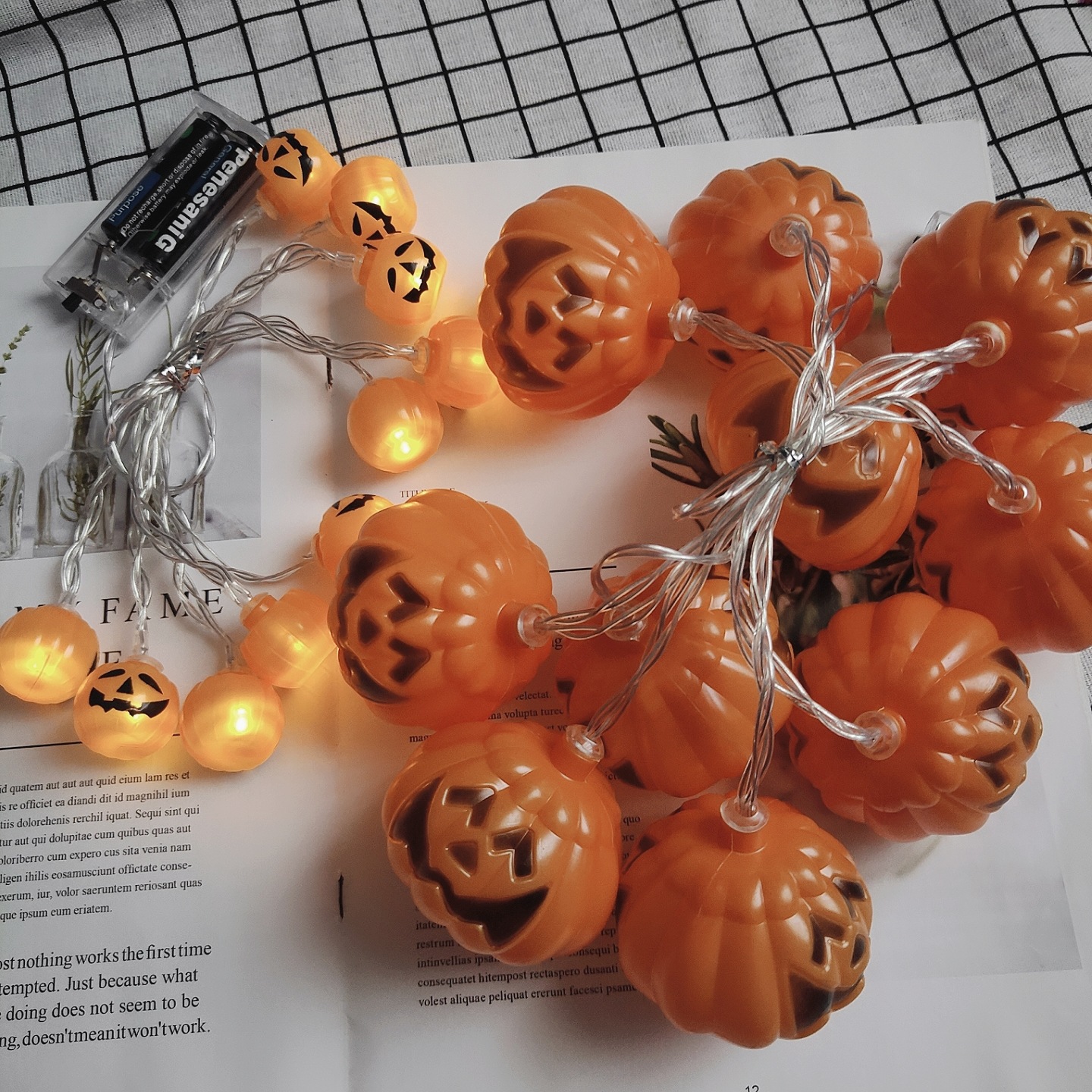 Halloween LED String Lights with Pumpkin Skull Ghost Designs - product details