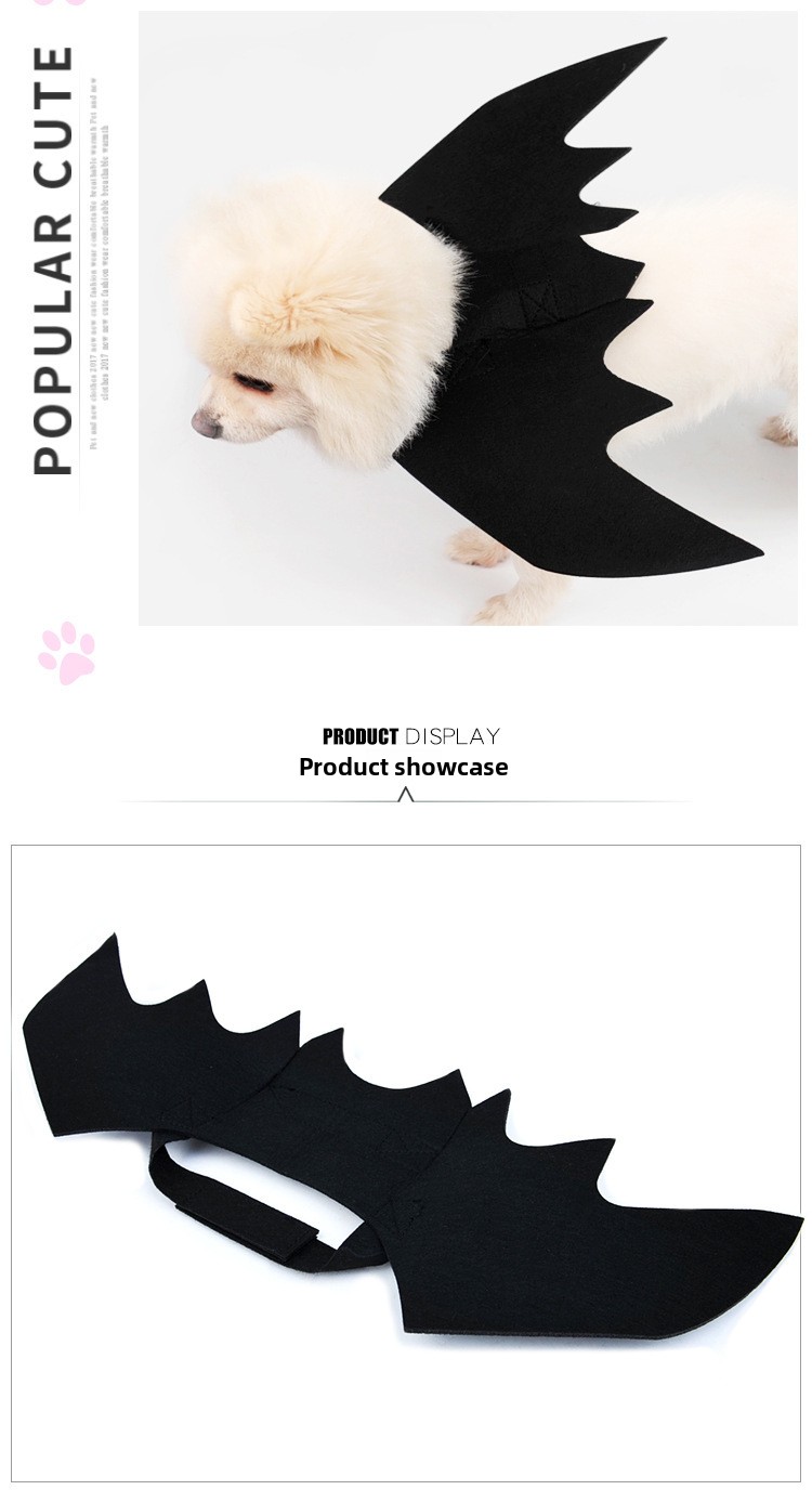 Pet Halloween Bat Wings Costume - product details