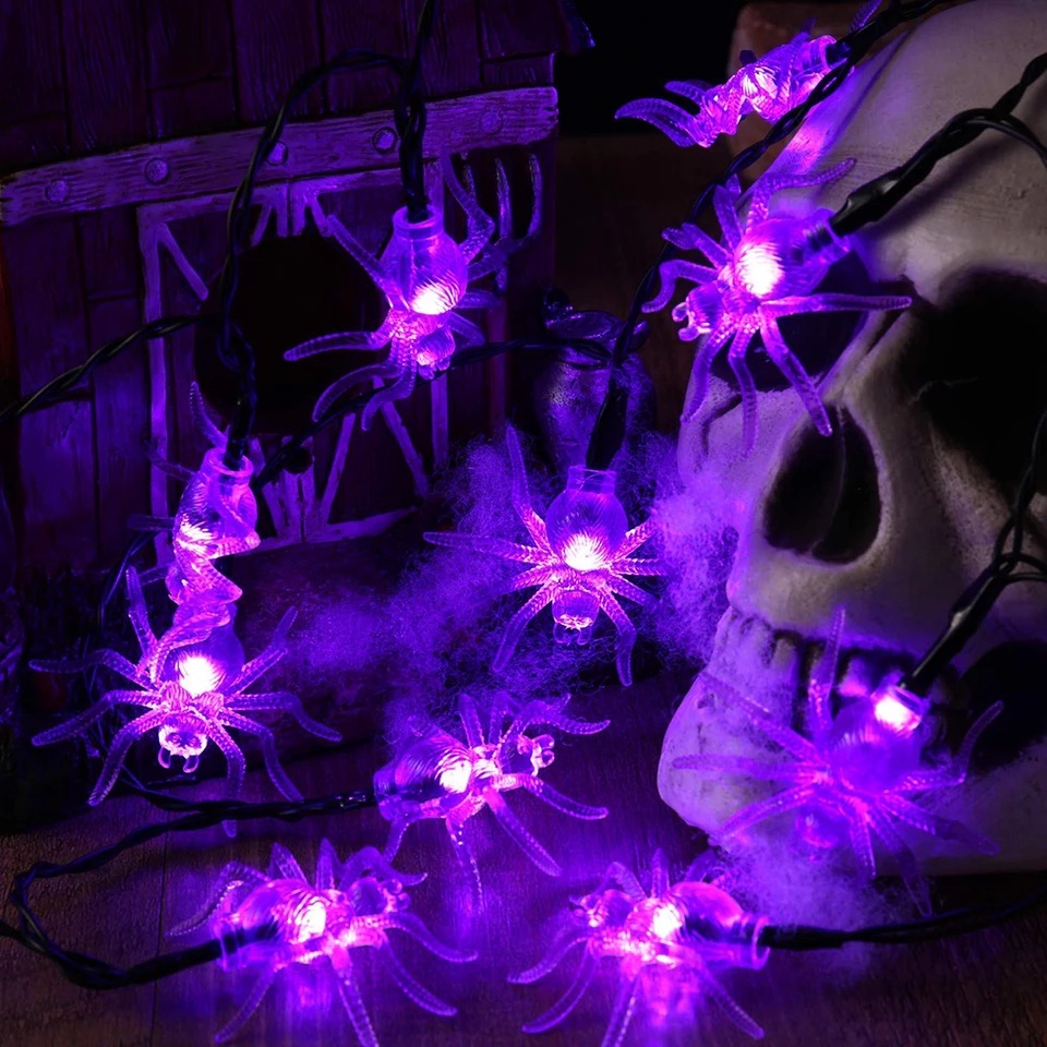Halloween LED String Lights with Pumpkin Skull Ghost Designs - product details