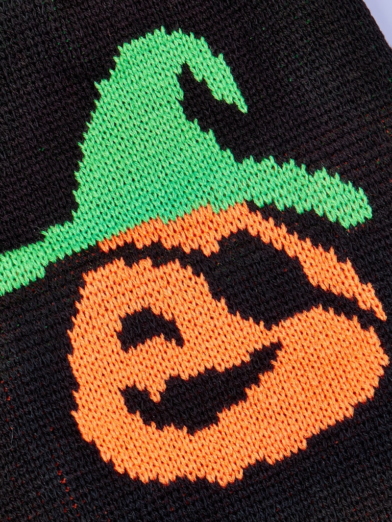 Halloween Pumpkin Knit Pet Sweater - Acrylic - product details