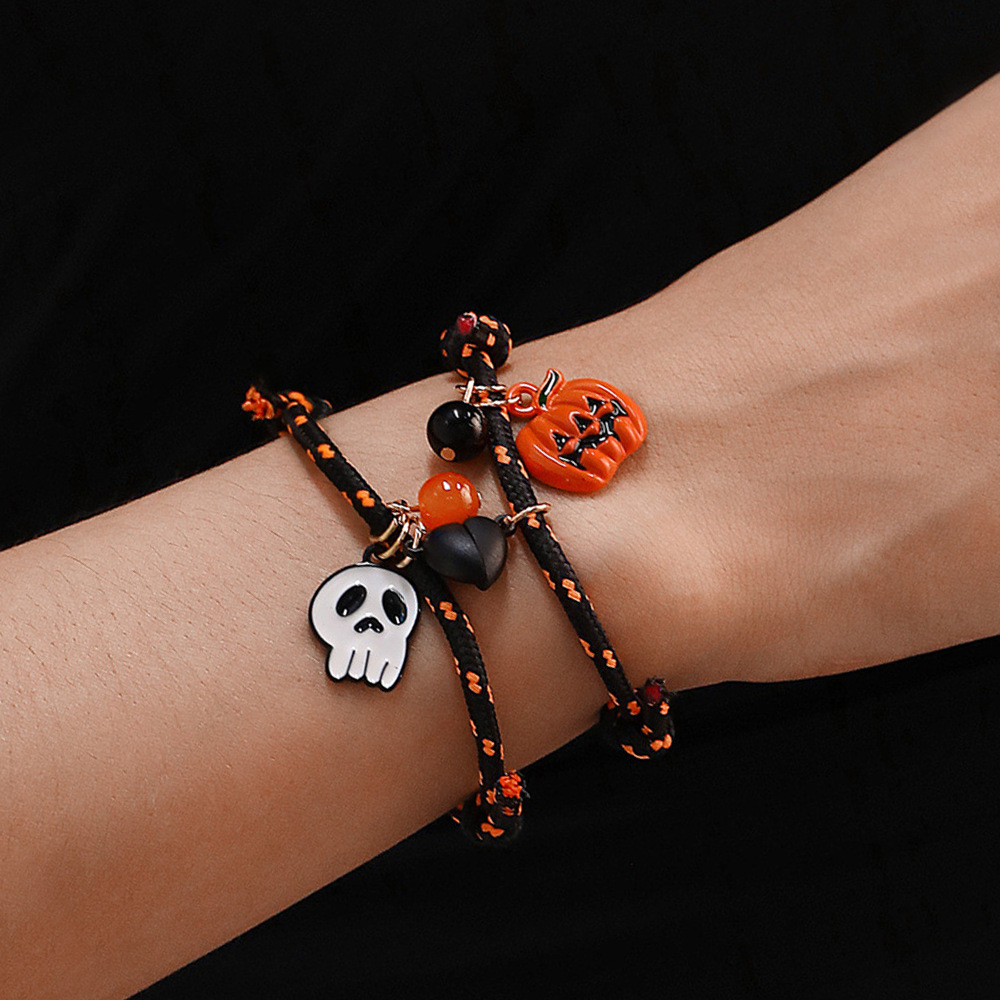 Halloween Magnetic Couple Woven Bracelet - product details