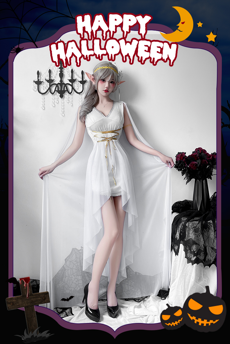 Greek Goddess Medieval Costume Dress - Halloween Outfit - product details