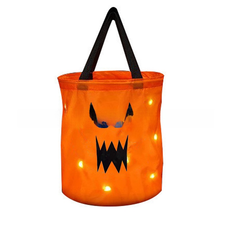 Halloween LED Pumpkin Candy Bag - product details