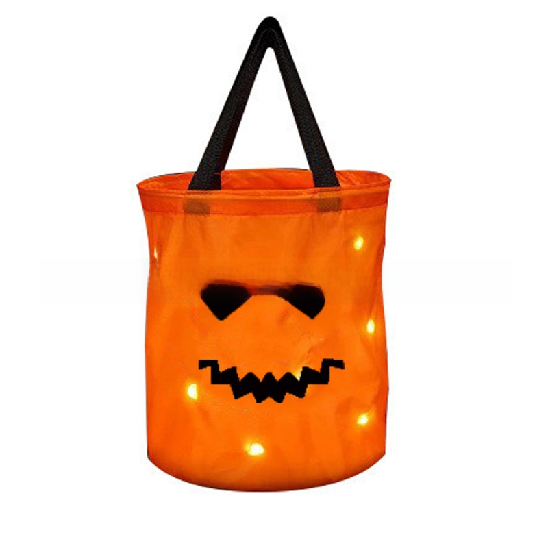 Halloween LED Pumpkin Candy Bag - product details