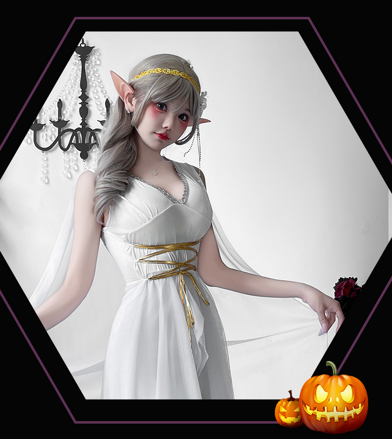 Greek Goddess Medieval Costume Dress - Halloween Outfit - product details