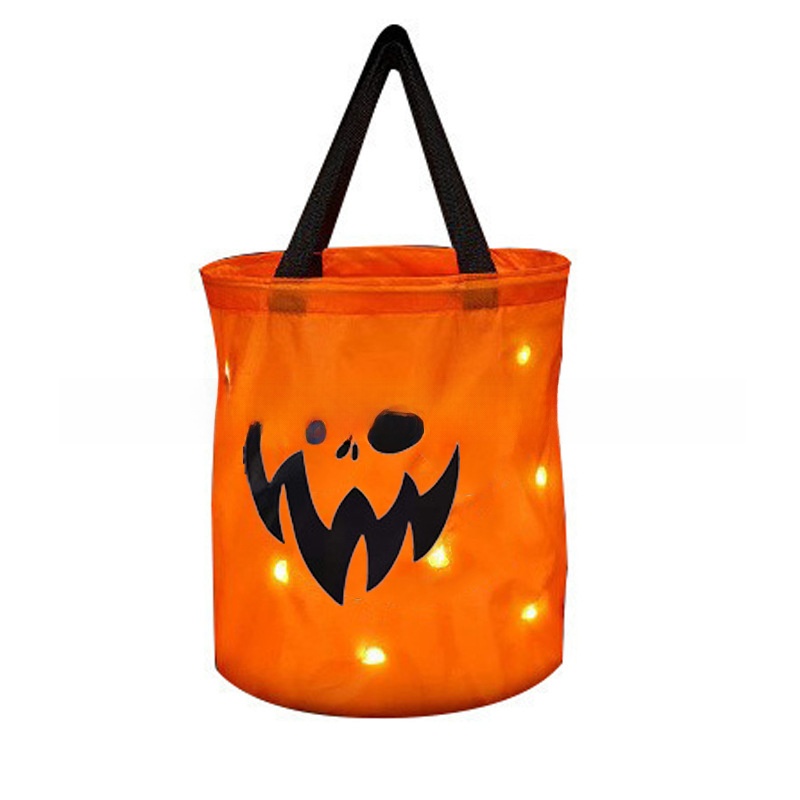 Halloween LED Pumpkin Candy Bag - product details