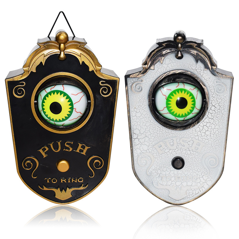 Halloween One-Eyed Doorbell Decoration with Sound - Plastic - product details