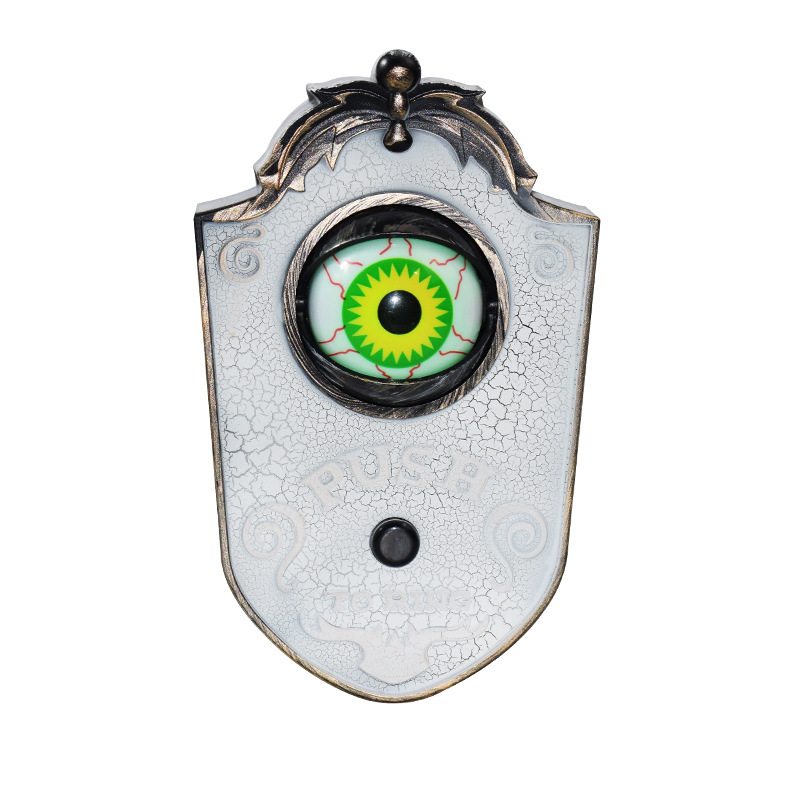 Halloween One-Eyed Doorbell Decoration with Sound - Plastic - product details