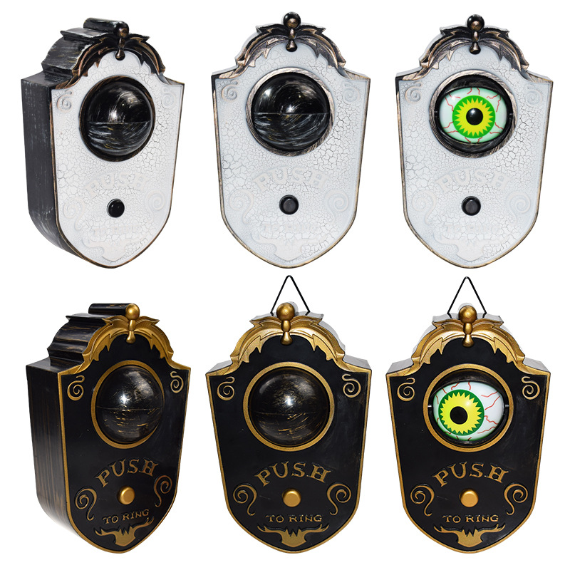 Halloween One-Eyed Doorbell Decoration with Sound - Plastic - product details
