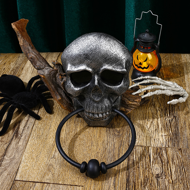 Halloween Pumpkin and Skull Doorbell with Lights and Sound - Plastic - product details