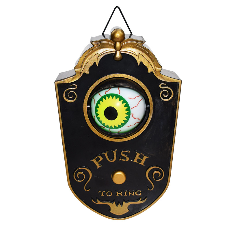 Halloween One-Eyed Doorbell Decoration with Sound - Plastic - product details