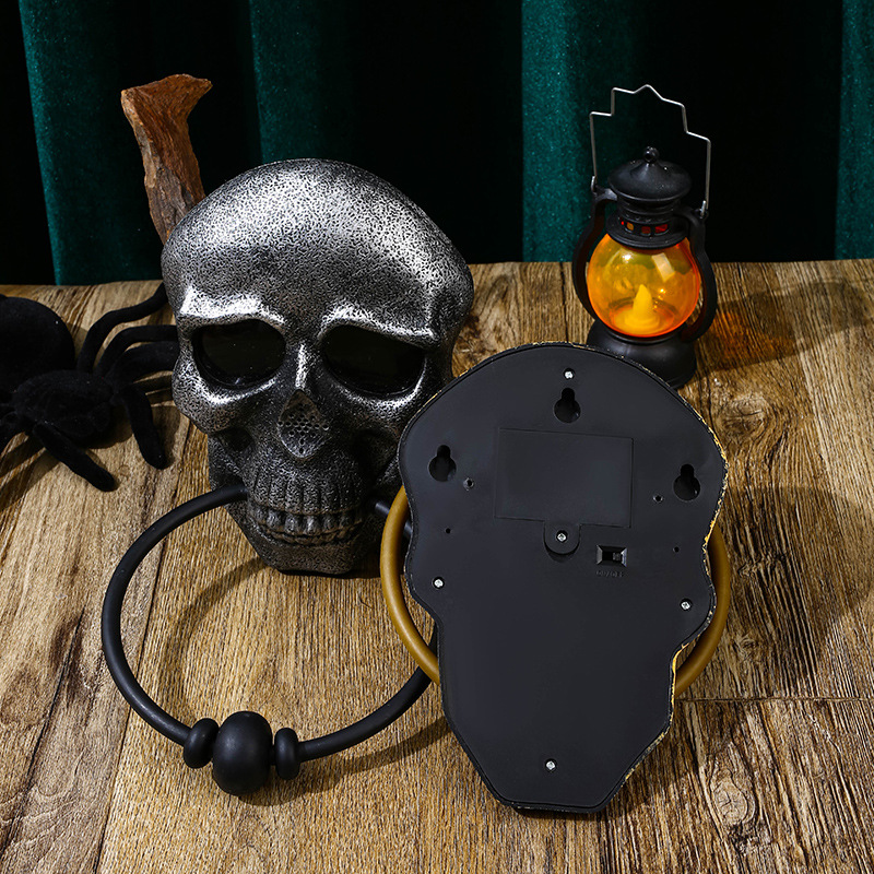Halloween Pumpkin and Skull Doorbell with Lights and Sound - Plastic - product details