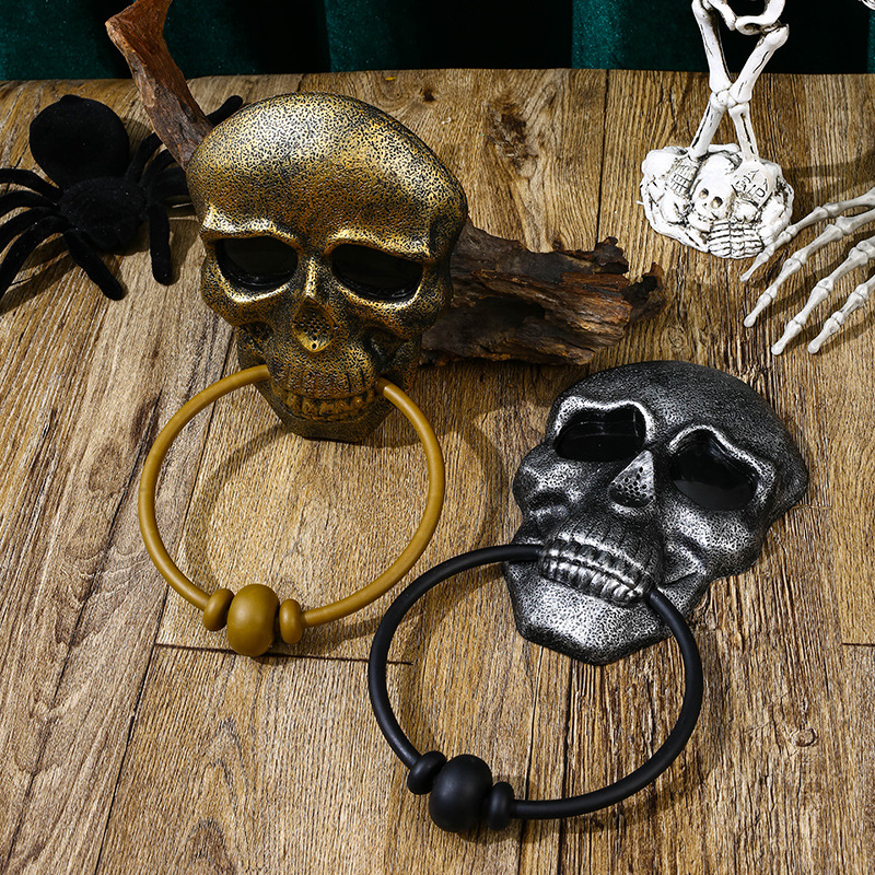 Halloween Pumpkin and Skull Doorbell with Lights and Sound - Plastic - product details
