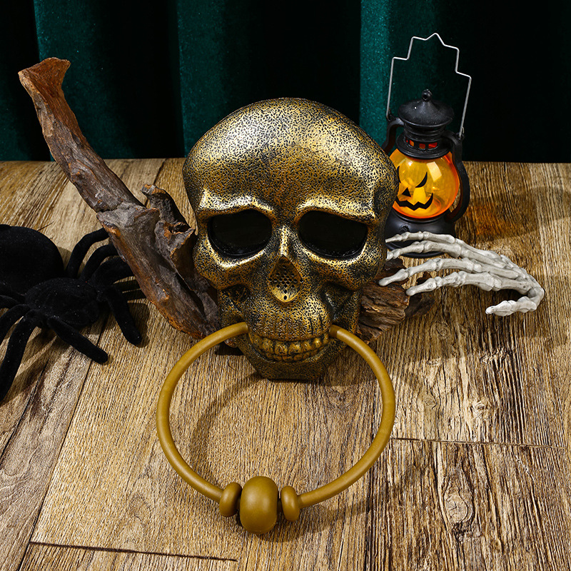 Halloween Pumpkin and Skull Doorbell with Lights and Sound - Plastic - product details