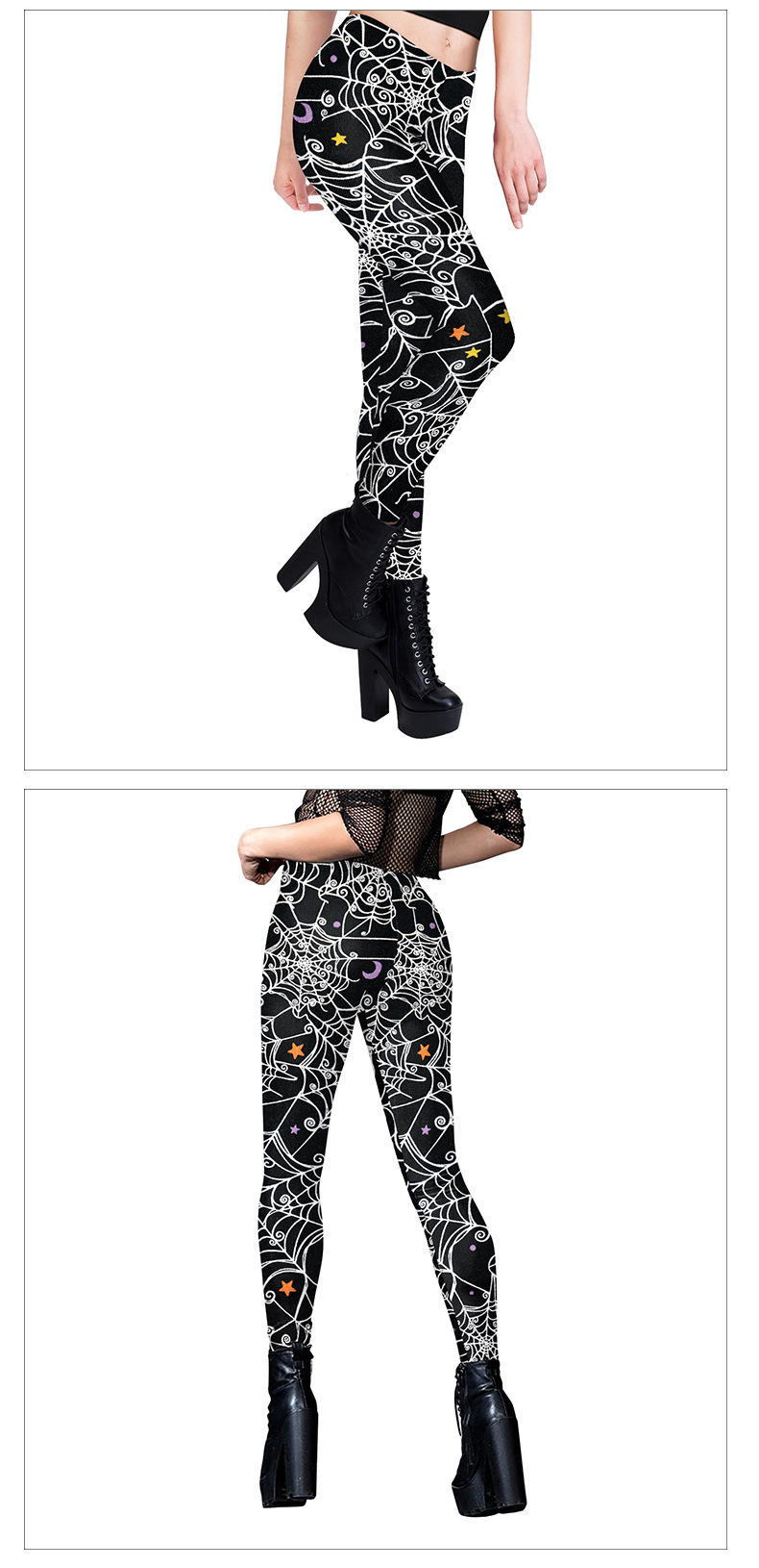 Halloween Skull Print Yoga Pants - product details