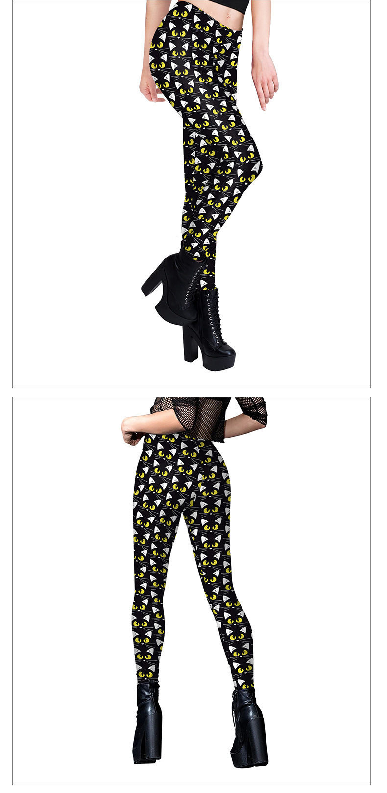 Halloween Skull Print Yoga Pants - product details