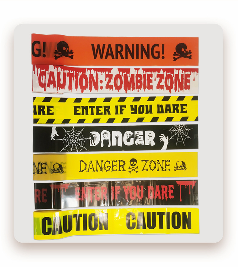 Halloween Party Decoration Warning Tape - Plastic - product details