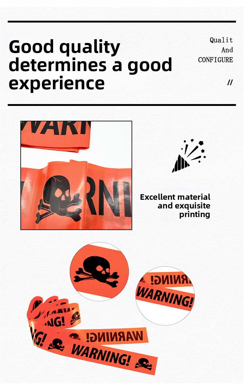 Halloween Party Decoration Warning Tape - Plastic - product details