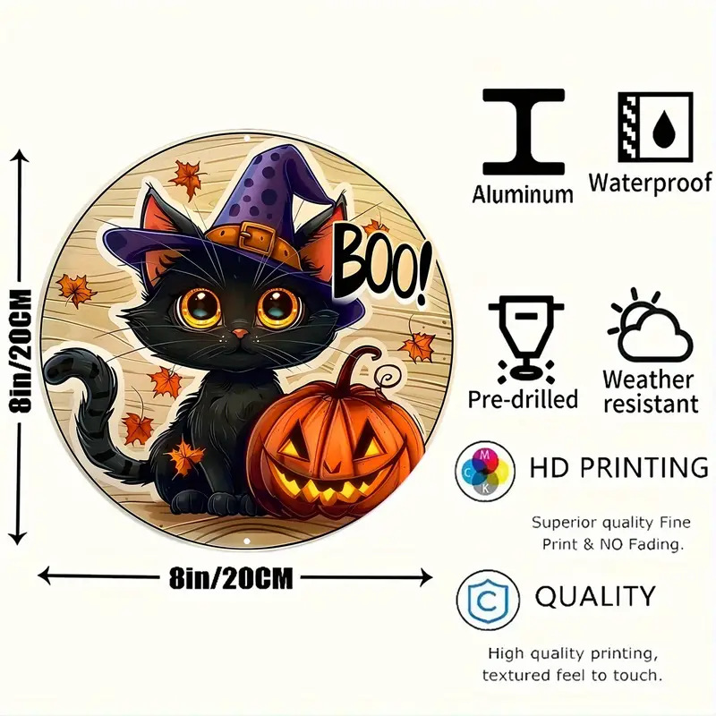 Halloween Wooden Sign - Boxwood - product details