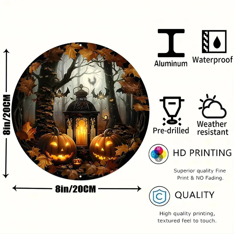 Halloween Wooden Sign - Boxwood - product details