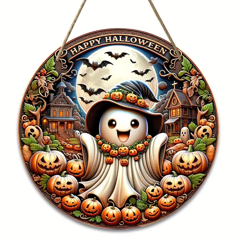 Halloween Wooden Sign - Boxwood - product details