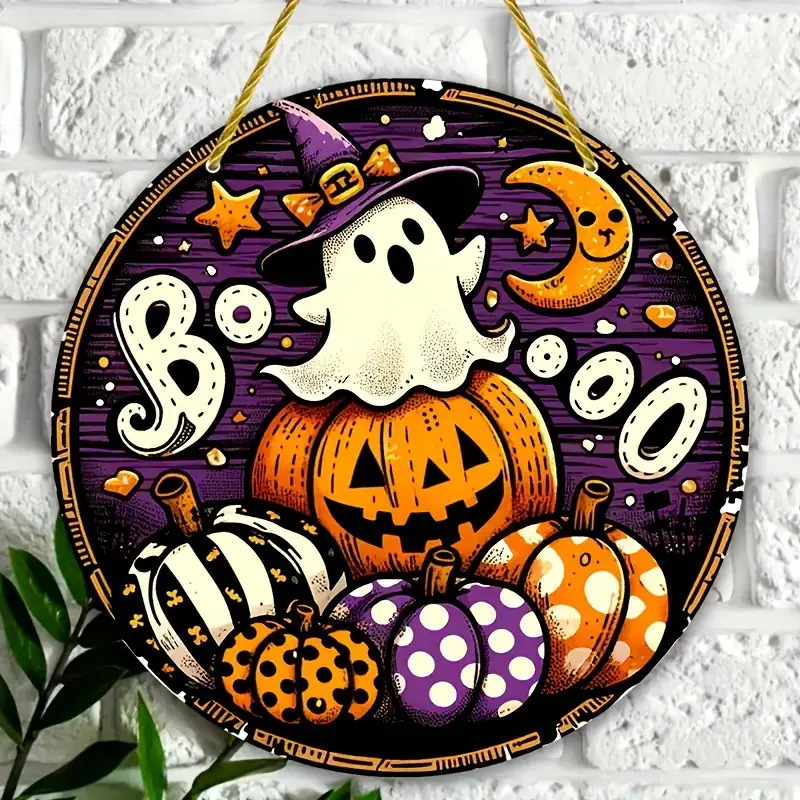 Halloween Wooden Sign - Boxwood - product details