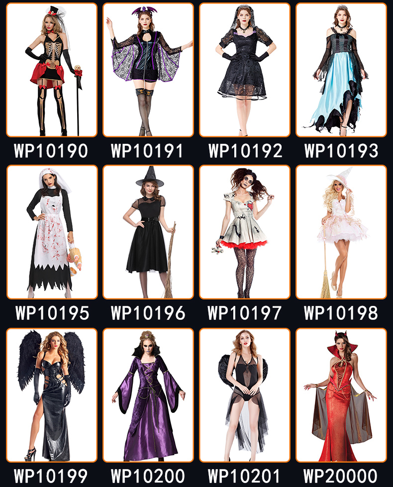 Halloween Witch Costume Dress - Cotton - product details