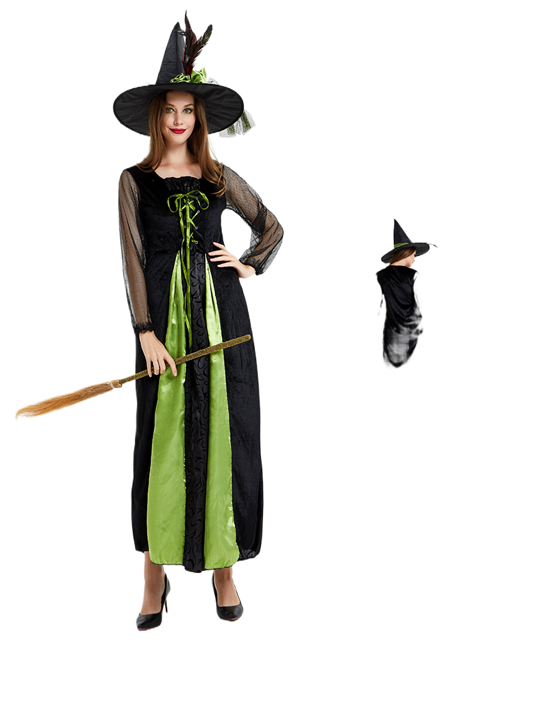 Halloween Witch Costume Dress - Cotton - product details