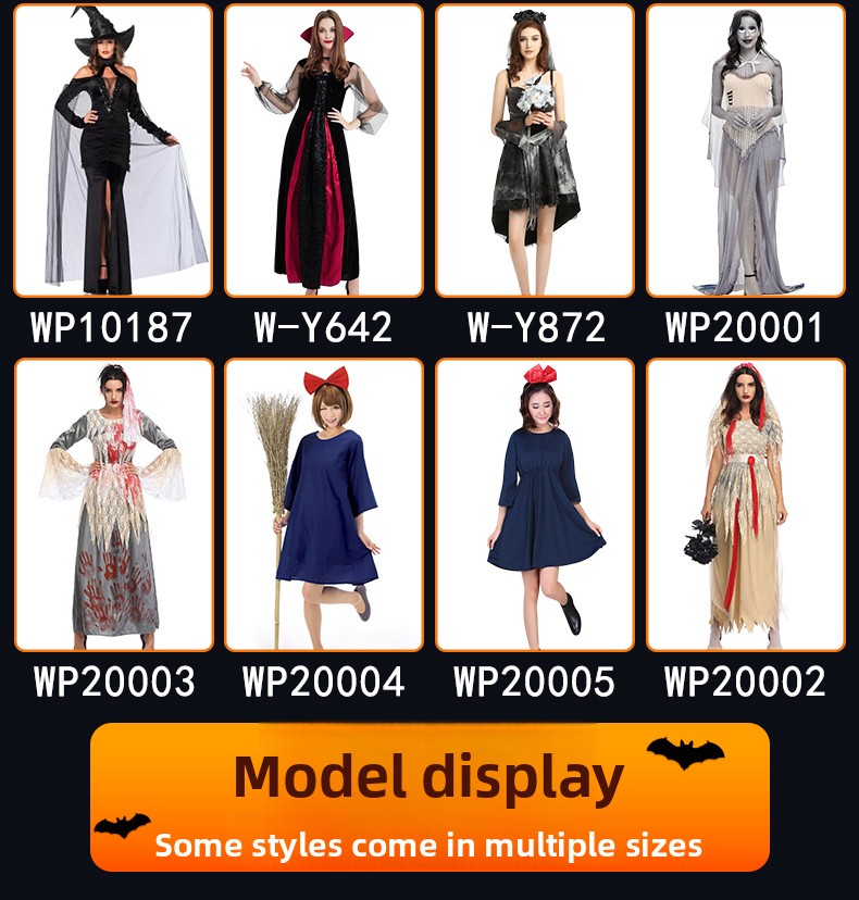 Halloween Witch Costume Dress - Cotton - product details