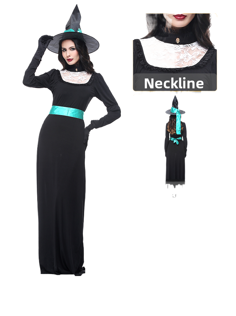 Halloween Witch Costume Dress - Cotton - product details