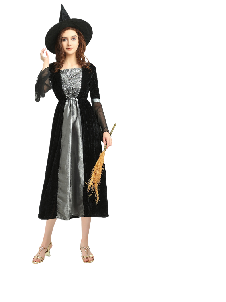 Halloween Witch Costume Dress - Cotton - product details