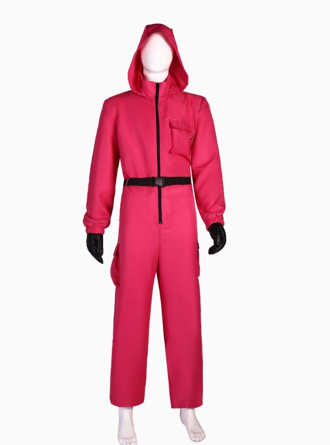 Halloween Hooded Jumpsuit Costume and Accessories - product details