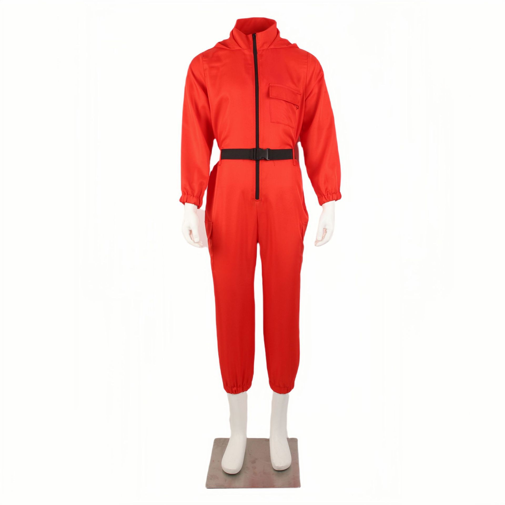 Halloween Hooded Jumpsuit Costume and Accessories - product details