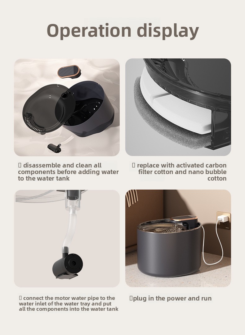 Automatic Pet Water Fountain – Circulating Cat & Dog Water Dispenser, Filtered Drinking Bowl