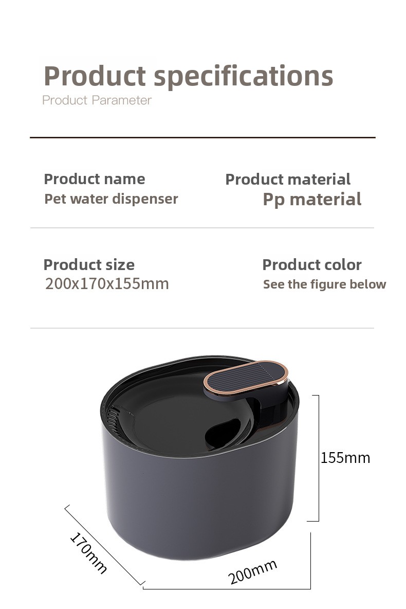 Automatic Pet Water Fountain – Circulating Cat & Dog Water Dispenser, Filtered Drinking Bowl