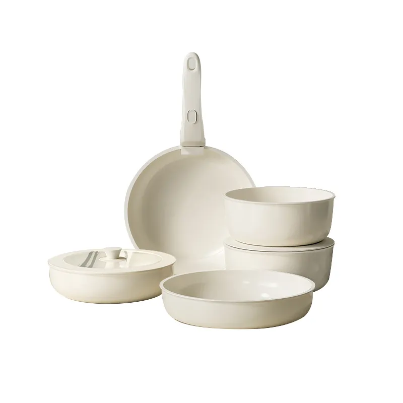 Handle detachable non-stick pan