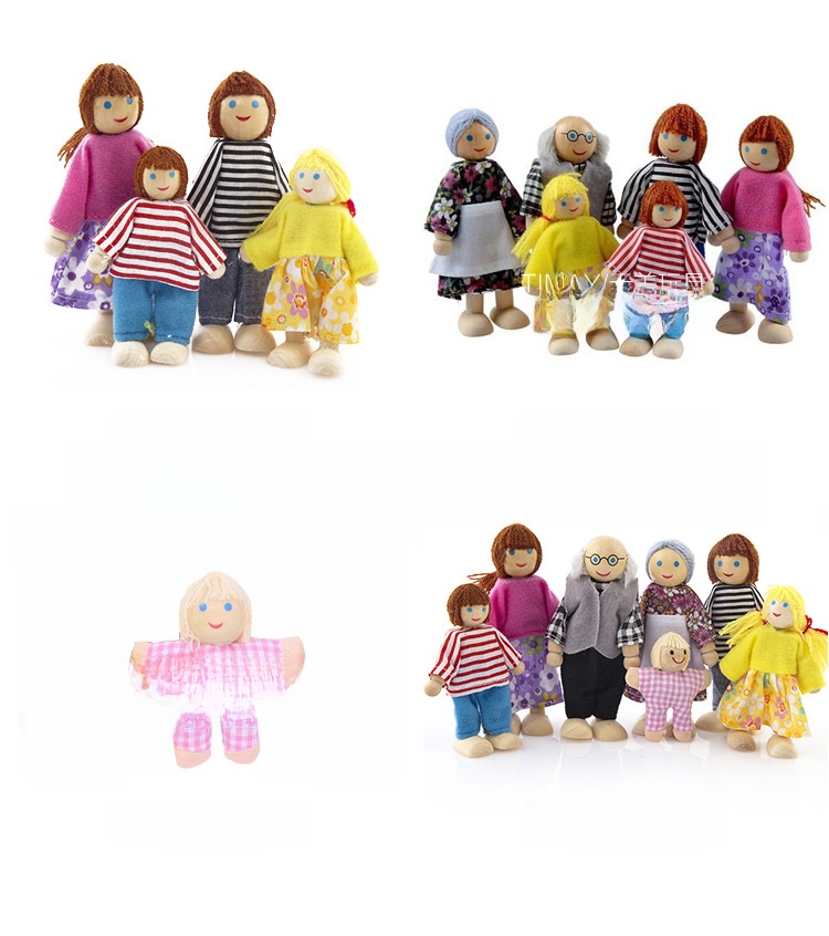 Wooden Articulated Family Dolls product image 2